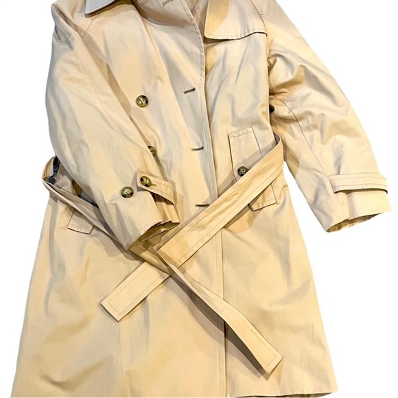 Womens Michael Kors Double-Breasted Belted Trench Coat -Large - Picture 4 of 9